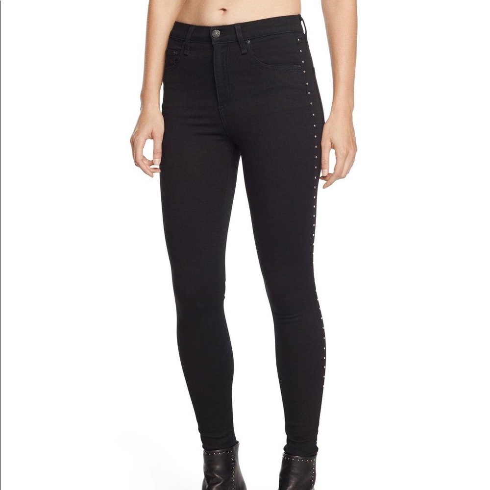 Size 26 rag & bone studded jeans